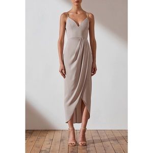 Shona Joy | Core Cocktail Dress - Oyster
